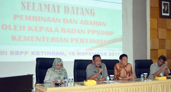 Kunker ke BBPP Ketindan, Kepala Badan SDM Pertanian Ingatkan Kompetensi dan Integritas